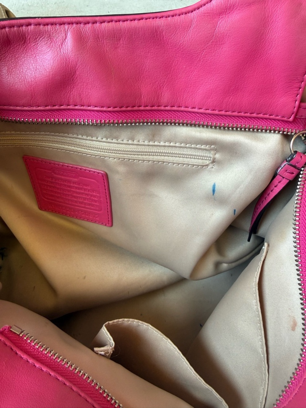 Coach Pink Leather Shoulder Bag - Picture 14 of 16